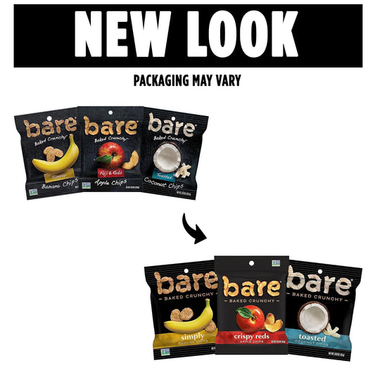 Bare Baked Crunchy, Fruit Variety Pack, 0.53 Ounce (Pack of 16)